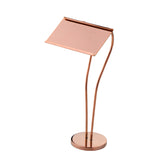 Factory Direct Sales Tabletop Stainless Steel Gold Plated Stand up Table Number Holder