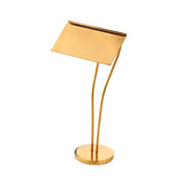Factory Direct Sales Tabletop Stainless Steel Gold Plated Stand up Table Number Holder