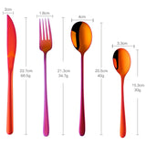 Hotel Cutlery Set Stainless Steel Gold Spoon Restaurant Utensil Christmas Wedding Flatware Set