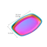 New Products Custom Hotel Oval Gold Stainless Steel Metal Serving Plate