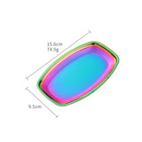 New Products Custom Hotel Oval Gold Stainless Steel Metal Serving Plate