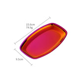 New Products Custom Hotel Oval Gold Stainless Steel Metal Serving Plate