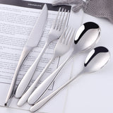 304 Stainless Steel Tableware Mirror Polish Rose Gold Flatware for Wedding Party Bar