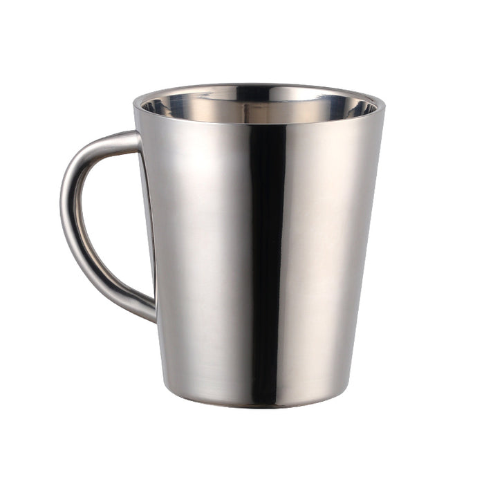 Buyer star Stainless steel water cup double layer milk Coffee cup Beer Mug Drinking Serving Tools