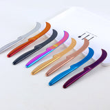 Metal Stainless Steel Flatware Cutlery Chef Knifes Kitchen Fruit Cheese Steak Dinner Knives Set