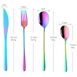 Hotel Cutlery Set Stainless Steel Gold Spoon Restaurant Utensil Christmas Wedding Flatware Set