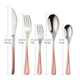 Buyer star Elegant Tableware Cutlery Set Stainless Steel Flatware Include Knife/Fork/Spoon