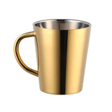 Buyer star Stainless steel water cup double layer milk Coffee cup Beer Mug Drinking Serving Tools