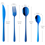 Hotel Cutlery Set Stainless Steel Gold Spoon Restaurant Utensil Christmas Wedding Flatware Set