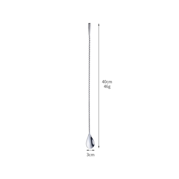 Buyer Star Bar Spoon Cocktail Mixing Stirrers for Drink Cocktail Spoon Long Handle Bar Spoon Cocktail Stirring Spoon for Shaker Tall Cups