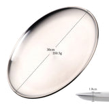 Buyer Star Stainless Steel Dinner Plates Dessert Salad Plates Set Dishwasher Safe