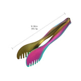 Factory Direct Stainless Steel Serving Food Clip Bread Kitchen Utensils Food Tongs