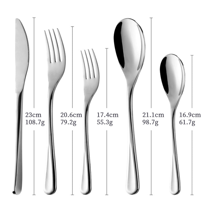Buyer star Elegant Tableware Cutlery Set Stainless Steel Flatware Include Knife/Fork/Spoon