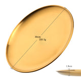 Buyer Star Stainless Steel Dinner Plates Dessert Salad Plates Set Dishwasher Safe