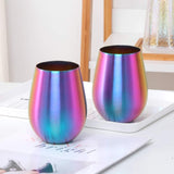 Stainless Steel Stemless Wine Beer Glasses Cup Beer Mugs Set for Cocktails, Beer, Champaign, Whiskey, Juice