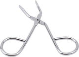 Stainless Steel Eyebrow Scissors Tweezers,Elbow Pliers Clip Scissors,Flat Tip Tweezers Hair Plucker Hair Removal Tweezers Silver
