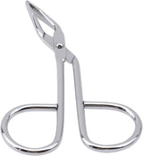 Stainless Steel Eyebrow Scissors Tweezers,Elbow Pliers Clip Scissors,Flat Tip Tweezers Hair Plucker Hair Removal Tweezers Silver