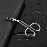 Stainless Steel Eyebrow Scissors Tweezers,Elbow Pliers Clip Scissors,Flat Tip Tweezers Hair Plucker Hair Removal Tweezers Silver