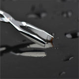Stainless Steel Eyebrow Scissors Tweezers,Elbow Pliers Clip Scissors,Flat Tip Tweezers Hair Plucker Hair Removal Tweezers Silver