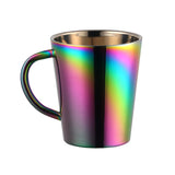 Buyer star Stainless steel water cup double layer milk Coffee cup Beer Mug Drinking Serving Tools