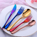 Buyer star Elegant Tableware Cutlery Set Stainless Steel Flatware Include Knife/Fork/Spoon