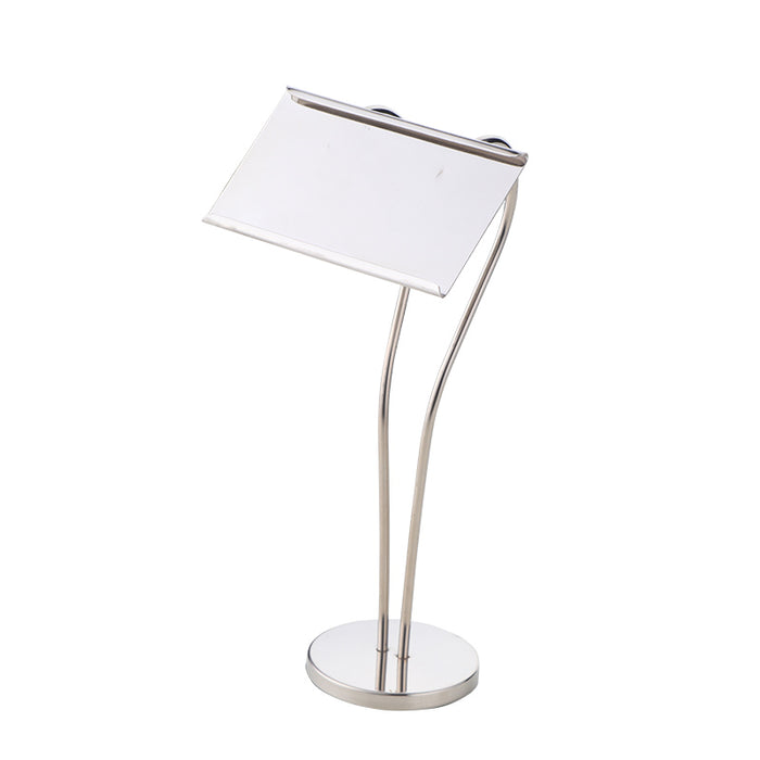 Factory Direct Sales Tabletop Stainless Steel Gold Plated Stand up Table Number Holder