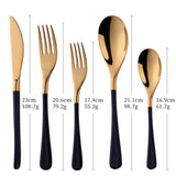 Buyer star Elegant Tableware Cutlery Set Stainless Steel Flatware Include Knife/Fork/Spoon