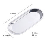 New Products Custom Hotel Oval Gold Stainless Steel Metal Serving Plate