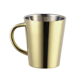 Buyer star Stainless steel water cup double layer milk Coffee cup Beer Mug Drinking Serving Tools