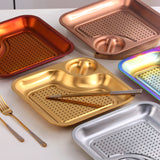 Kitchen Accessories Dinnerware Suppliers Restaurant Stainless Steel French Fries Dumpling Serving Plate with Dish