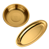 Factory Wholesale  Hotel Restaurant Plate Stainless Steel Soup Plate for Cooking
