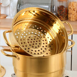 Wholesale Cheap Customization Kitchen Cooking Stainless Steel Steamer Pots and Pans Cookware Set