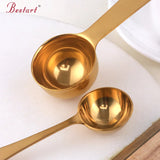 Eco Friendly Other Hotel & Restaurant Supplies Kitchen Ware Stainless Steel Polygon Spoon Ice Cream Scoop Measuring Spoons