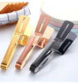 Kitchen Wares Accessories Stainless Steel Multifunctional Steak Clips BBQ Pizza Clamps Food Tongs