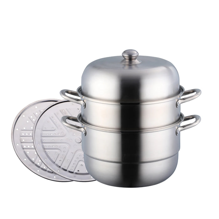Wholesale Cheap Customization Kitchen Cooking Stainless Steel Steamer Pots and Pans Cookware Set