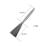Factory Direct Sale Stainless Steel Series Kitchen Cleaning Brush Silicone Rubber Pot Dish Brush