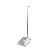 Indoor Garbage Scoop Brush Dust Clean Long Handle Floor Squeegee Stainless Steel Dustpan