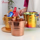 Wholesale Custom Insulated  Wine Champagne Bucket Stainless Steel Beer Ice Bucket