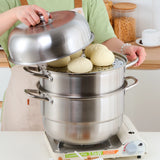 Wholesale Cheap Customization Kitchen Cooking Stainless Steel Steamer Pots and Pans Cookware Set