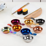 Kitchen Gadgets 304 Stainless Steel Dipping Plate Bb  Dish Tableware Set Soy Small Bowl Seasoning Sauce