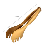 Factory Direct Stainless Steel Serving Food Clip Bread Kitchen Utensils Food Tongs
