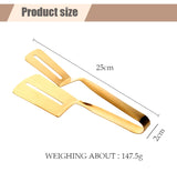 Kitchen Wares Accessories Stainless Steel Multifunctional Steak Clips BBQ Pizza Clamps Food Tongs