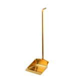 Indoor Garbage Scoop Brush Dust Clean Long Handle Floor Squeegee Stainless Steel Dustpan