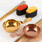 Kitchen Gadgets 304 Stainless Steel Dipping Plate Bb  Dish Tableware Set Soy Small Bowl Seasoning Sauce