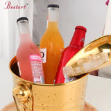 Wholesale Custom Insulated  Wine Champagne Bucket Stainless Steel Beer Ice Bucket