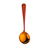 Coffee Dessert Rice Ice Cream Stainless Steel Colorful Honey Round Gold Spoon With Custom Logo