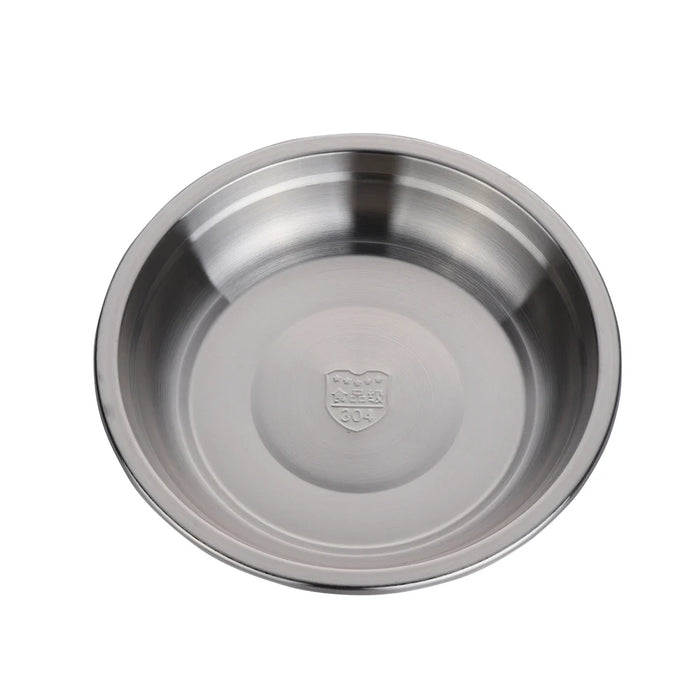 Factory Wholesale  Hotel Restaurant Plate Stainless Steel Soup Plate for Cooking