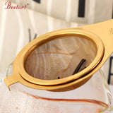Convenient Strong Tea Infuser Stainless Steel Handle Tea Mesh Ball Filter Holder Stable Tea Strainer