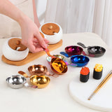 Kitchen Gadgets 304 Stainless Steel Dipping Plate Bb  Dish Tableware Set Soy Small Bowl Seasoning Sauce