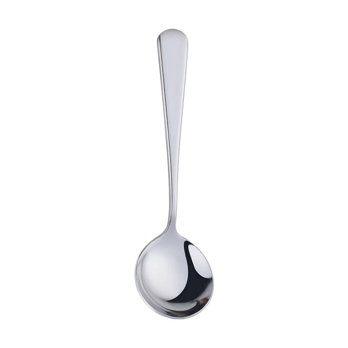 Coffee Dessert Rice Ice Cream Stainless Steel Colorful Honey Round Gold Spoon With Custom Logo